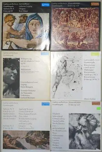 10x LP: Ludwig van Beethoven - Gesamtausgabe, Eterna, 10 Schallplatten, Vinyl
