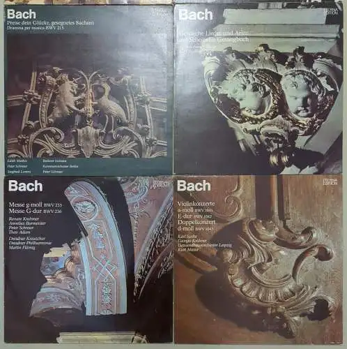 10x Johann Sebastian Bach Eterna Edition Schallplatten 12" LP, Klassik, Vinyl