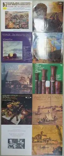 10 Schallplatten 12" LP Antonio Vivaldi, Schallplatten, Konvolut, Klassik