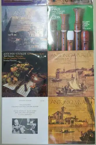 10 Schallplatten 12" LP Antonio Vivaldi, Schallplatten, Konvolut, Klassik