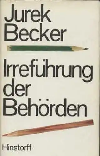 Buch: Irreführung der Behörden, Becker, Jurek. 1987, Hinstorff Verlag