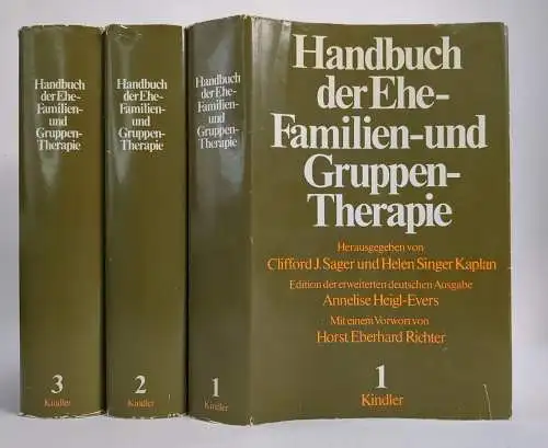 Buch: Handbuch der Ehe-, Familien und Gruppentherapie 1-3, Sager, 1973, 3 Bände