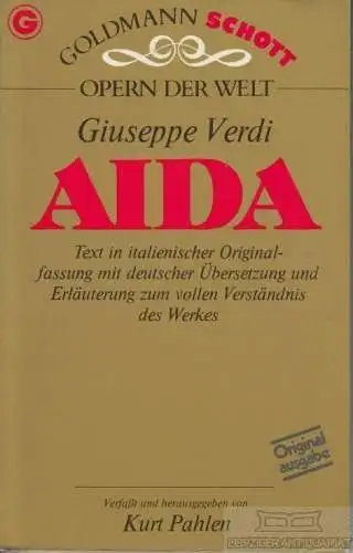 Buch: Aida, Verdi, Guiseppe. Goldmann Taschenbuch, 1979, gebraucht, gut