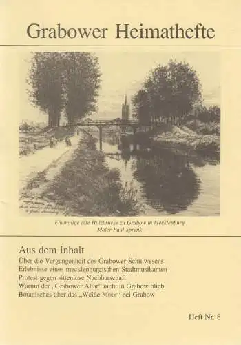 Heft: Grabower Heimathefte Nr. 8. Madaus, Christian (Hrsg.), 1995, WPF