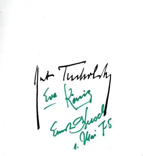 LP: Kurt Tucholsky. Hanns Eisler - Siegfried Matthus. Busch, Ernst, Aurora, 1972