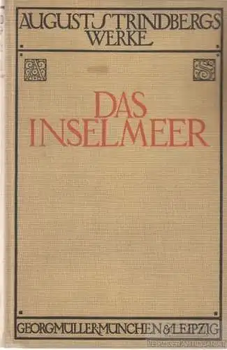 Buch: Das Inselmeer. Drei Novellenkreise, Strindberg, August. 1926