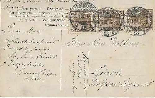 AK MS Braunschweig. ca. 1908, Schifffahrt, Postkarte, gebraucht, gut