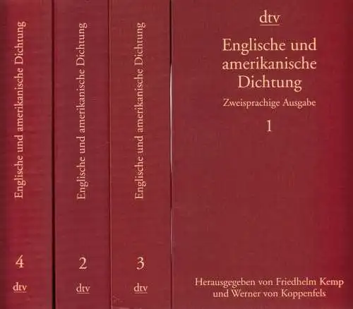 Buch: Englische und amerikanische Dichtung. 4 Bände, 2001, gebraucht, gut