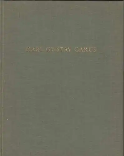 Buch: Carl Gustav Carus, Prause, Marianne, 1968, Leben und Werk