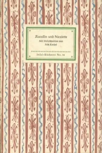 Insel-Bücherei 14, Die Geschichte von Aucassin und Nicolette, Hansmann, Paul