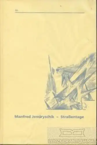 Buch: Straßentage, Jendryschick, Manfred. Signum, 1992, gebraucht, gut