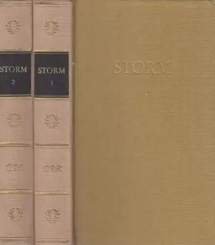 Buch: Storms Werke in zwei Bänden, Storm, Theodor. 2 Bände, 1969, Aufbau-Verlag
