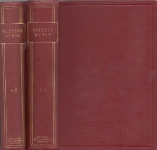 Buch: Heinrich v. Kleists Werke in sechs Teilen, Kleist, Heinrich von. Ca. 1925