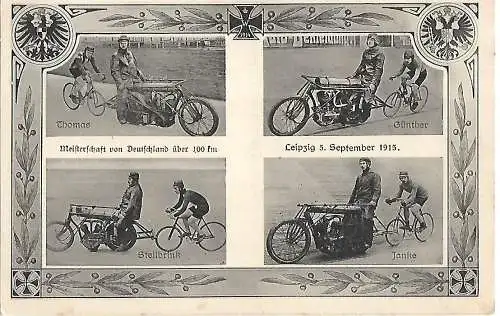 AK Meisterschaft von Deutschland über 100 km. Thomas, Günther, Stellbrink, Janke