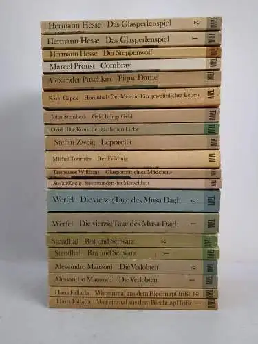 20 Bücher TdW Taschenbuch der Weltliteratur, Volk & Welt, Zweig, Fallada, Capek