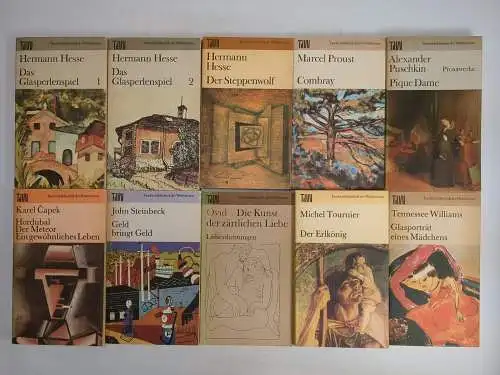 20 Bücher TdW Taschenbuch der Weltliteratur, Volk & Welt, Zweig, Fallada, Capek