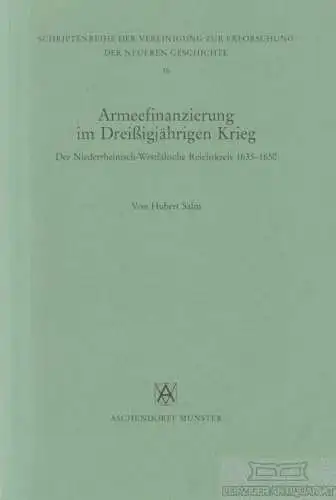 Buch: Armeefinanzierung im Dreißigjährigen Krieg, Salm, Hubert. 1990