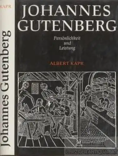 Buch: Johannes Gutenberg, Kapr, Albert. 1986, Urania-Verlag, gebraucht, gut