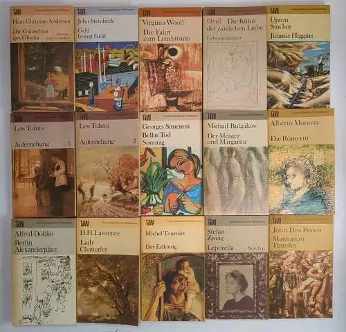 40 Bücher TdW Taschenbuch der Weltliteratur, Volk & Welt, Baldwin, Hesse, Mann