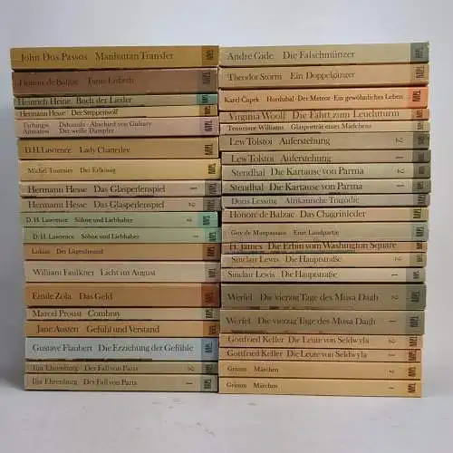 40 Bücher TdW Taschenbuch der Weltliteratur, Volk & Welt, Werfel, Keller, Grimm