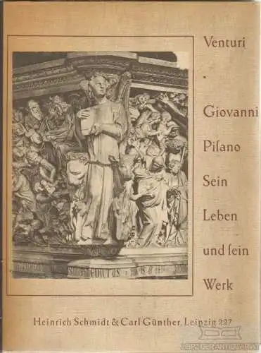 Buch: Giovanni Pisano, Venturi, Adolfo. Pantheon Edition, 1927, gebraucht, gut