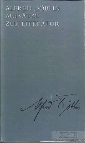 Buch: Aufsätze zur Literatur, Döblin, Alfred. 1963, Walter-Verlag