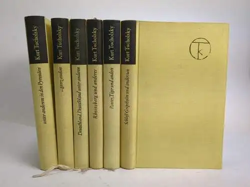 Buch: Kurt Tucholsky Ausgewählte Werke, 6 Bände, Volk & Welt, gebraucht, gut