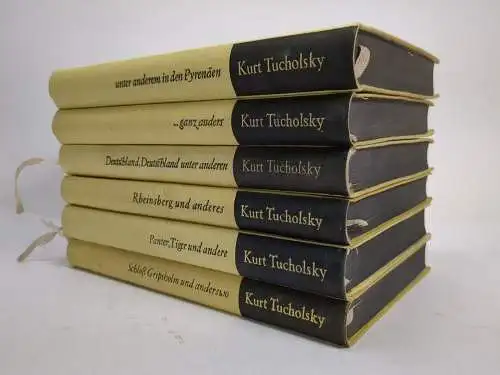 Buch: Kurt Tucholsky Ausgewählte Werke, 6 Bände, Volk & Welt, gebraucht, gut