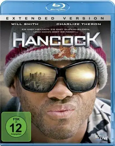 Blu-ray: Hancock - Extended Version, Will Smith, Charlize Theron, Jason Bateman