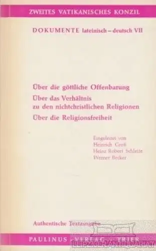 Buch: Über die Offenbarung - Über das Verhältnis zu nichtchristlichen...1966