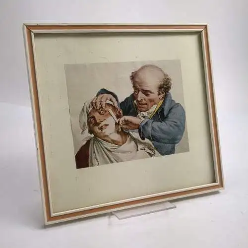 Gerahmter Kunstdruck: L' Adroit Barbier (Der geschickte Barbier) L. L. Boilly