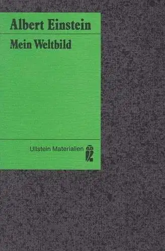 Buch: Mein Weltbild, Einstein, Albert, 1981, Ullstein, gebraucht, gut