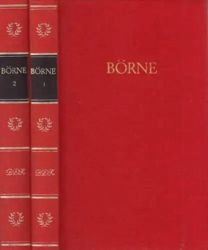 Buch: Börnes Werke in zwei Bänden, Börne, Ludwig. 2 Bände, 1986, Aufbau-Verlag
