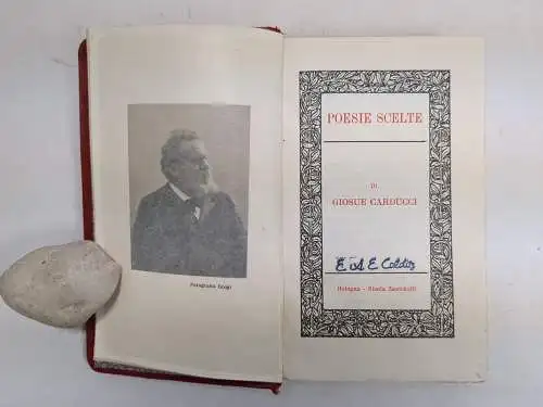 Buch: Poesie Scelte di Giosue Carducci, 1909, Nicola Zanichelli, Italienisch