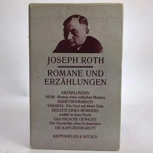 Buch: Romane und Erzählungen, Roth, Joseph. 4 Bände, 1982, Kiepenheuer & Witsch