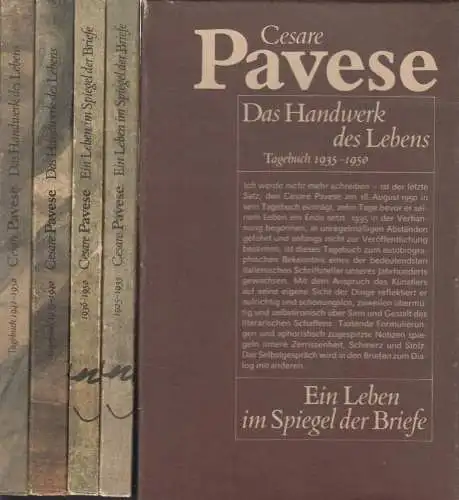 Buch: Das Handwerk des Lebens. Tagebuch 1935-1940/Tagebuch 1941-1950... Pavese
