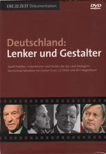 DVD-Box: Deutschland: Lenker und Gestalter. 2008, 12 DVDs, Konrad Adenauer u.a.