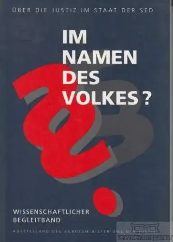 Buch: Im Namen des Volkes?, Meyer-Seitz, Christian u.a. 1994, Forum Verlag