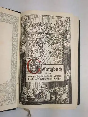 Buch: Gesangbuch für die evangelisch-lutherische Landeskirche Sachsen, 1915