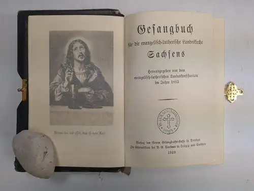 Buch: Gesangbuch für die evangelisch-lutherische Landeskirche Sachsens, 1929