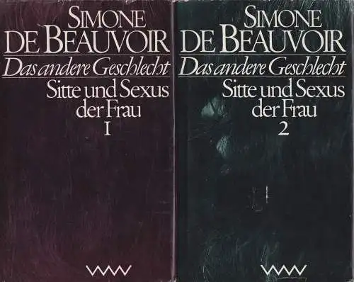 Buch: Das andere Geschlecht, Beauvoir, Simone de. 2 Bände, 1989, Volk und Welt