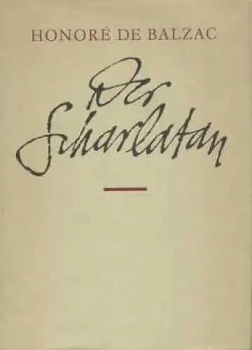 Buch: Der Scharlatan, Balzac, Honore de. 1979, Paul List Verlag, gebraucht, gut