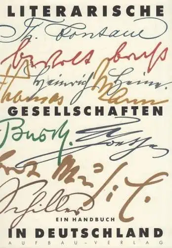 Buch: Literarische Gesellschaften in Deutschland, Kussin, Christine. 1995