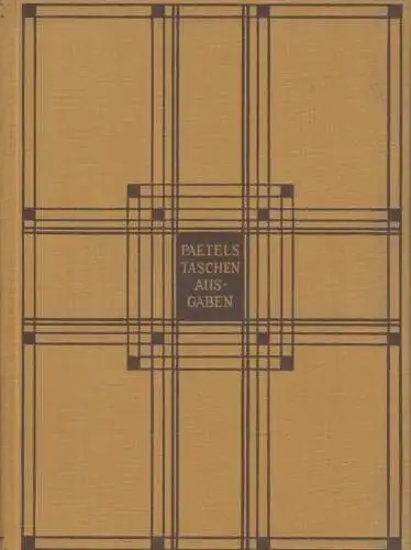 Buch: Ein Bekenntnis, Storm, Theodor. Paetels Taschenausgaben, 1924 329289