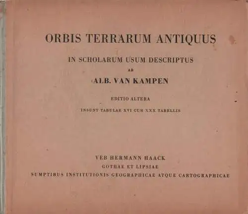 Buch: Orbis Terrarum Antiquus, van Kampen, Alb., 1967, gebraucht, gut