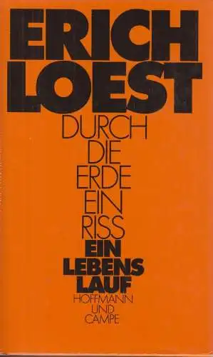 Buch: Durch die Erde ein Riss, Loest, Erich. 1981, Hoffmann und Campe Verlag