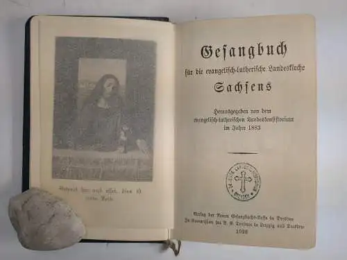 Buch: Gesangbuch für die evangelisch-lutherische Landeskirche Sachsens, 1926