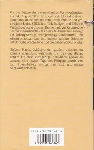 Buch: Die letzten Tage von Pompeji, Bulwer-Lytton, Edward. Gisbert Haefs Edition