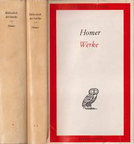 Buch: Werke in zwei Bänden, Homer. 2 Bände, Bibliothek der Antike, 1971, Aufbau
