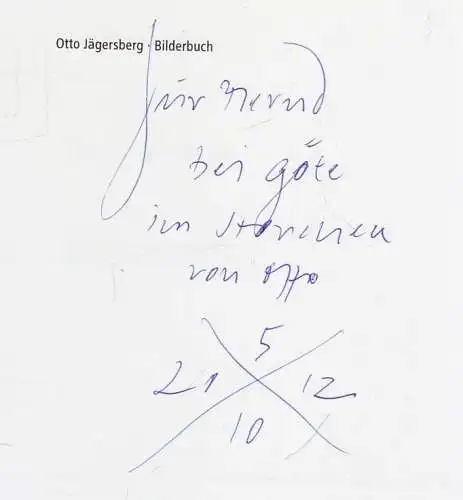 Buch: Bilderbuch, Jägersberg, Otto. 2011, Stroemfeld Verlag, gebraucht, gut